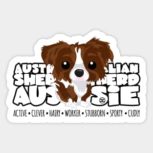 DGBigHeads - Aussie Brown Sticker